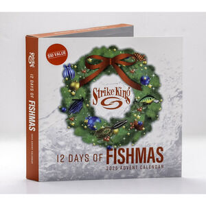 🔥Advent Calendar 12 Days of Fishmas Holiday Fishing Lures $50 Value BNWT🔥
